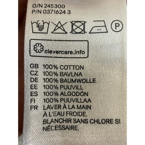 H&M Cream Kimono Cardigan Size L Boho Fringe Orange Stripes Coachella Style - Picture 8 of 12